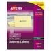 Avery Copier Mailing Labels Copiers 1 x 2.81 Clear 33/Sheet 70 Sheets/Pack
