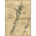 A survey of Lake Champlain including Lake George Crown Point and St. John. Shows naval actions at Valcour Island and Buttonmold Bay in Oct. 1776. Poster Print by William Brasier (18 x 24)