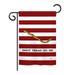 Breeze Decor BD-HS-GS-108174-IP-BO-D-US13-BD 13 x 18.5 in. 1st. U.S. Navy Jack Americana Historic Impressions Decorative Vertical Double Sided Garden Flag Set with Banner Pole