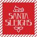 Santa Sleighs Poster Print by Mlli Villa (24 x 24)