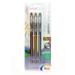 Pentel Slicci Extra Fine Metallic Gel Pens assorted pack of 3 [Pack of 2] 99030-PK2