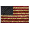 FRF 3x5 Vintage American Flag - Tea Stained American Flags 3 x 5 Outdoor Rustic Old Style United States Banner Indoors for wall 4th Of July ( 3x5ft Tea Printed Star American Flag)