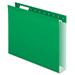 Extra Capacity Reinforced Hanging File Folders With Box Bottom Letter Size 1/5-Cut Tab Bright Green 25/box | Bundle of 5 Boxes