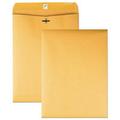 Quality Park Clasp Envelope 32 lb Bond Weight Kraft #10 1/2 Square Flap Clasp/Gummed Closure 9 x 12 Brown Kraft 100/Box (37790)