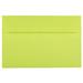 JAM Paper & Envelope A9 Peel & Seal Envelopes 5 3/4 x 8 3/4 Lime Green 100/Pack