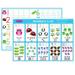 Smart Poly Learning Mat 12 x 17 Double-Sided Numbers 1-10 | Bundle of 2 Each