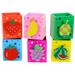 6pcs Creative Fruit Design Pencil Cups Wooden Pen Container Pencil Holder Colorful Container Decoration Desk Organizer(Random St