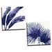 Gango Home Decor Contemporary Welcome to Paradise XI & XII Indigo by Janelle Penner (Ready to Hang); Two 12x12in Hand-Stretched Canvases