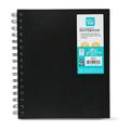 Pen+Gear Poly 5-Subject Notebook College Ruled 150 Sheets Black 6 x 8