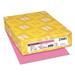 Color Cardstock 65 Lb 8.5 X 11 Pulsar Pink 250/pack | Bundle of 2 Packs