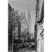 USA New York State New York City Upper Midtown Manhattan street with parked cars Chrysler Building in the background Poster Print (24 x 36)