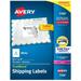 Avery Shipping Labels White Trueblock Sure Feed Permanent Adhesive 3-1/2 x 5 400 Labels (5168)