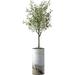 Artificial Tree in Modern Granite Effect Planter Fake Olive Silk Tree for Indoor and Outdoor Home Decoration - 68 Overall Tall (Plant Pot Plus Tree)