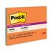 Post-it Notes Super Sticky Meeting Notes in Energy Boost Collection Colors 8 x 6 45 Sheets/Pad 4 Pads/Pack