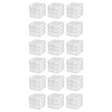 Sterilite ClearView Plastic Small 3 Drawer Desktop Storage Unit 18 Pack