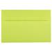 JAM Paper & Envelope A9 Peel & Seal Envelopes 5 3/4 x 8 3/4 Lime Green 250/Box