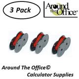 SHARP Model CS-762-R Compatible CAlculator RS-6BR Twin Spool Black & Red Ribbon by Around The Office