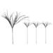 Queens of Christmas 36 in. Glittered Branch Pick Spray for Christmas Decoration Silver - Pack of 3