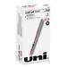 uni-ball VISION Roller Ball Pen Stick Fine 0.7 mm Pink Ink Gray Barrel Dozen Each