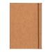 Cloth-bound Notebooks 8 1/4 in. x 11 3/4 in. ruled tan cover elastic closure 96 sheets (pack of 2)