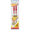 Bic Ball Pens Cristal Xtra Smooth Red Ink 2 ea 2 Count (Pack of 1)