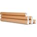 Mailing Tubes with Caps - Premium Kraft Cardboard Tubes for mailing - Shipping Tubes for posters - Size 2 x 24 (Bundle of 5)