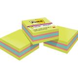 Post-itÂ® Super Sticky Notes Cubes - 3 x 3 - Square - 360 Sheets per Pad - Bright Green Blue Pink - Paper - Sticky Recyclable - 1 / Pack | Bundle of 2 Packs
