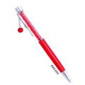 RED Crystal Ballpoint Pen with Dangling charms Filled With Swarovski Crystal Elements.