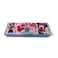 2 Sided Disney Mickey Minnie Mouse Pencil Box w/Auto Magnet Closer - Disney School Supply