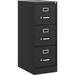 Lorell Commercial-Grade Vertical File - 15 x 22 x 40.2 - 3 x Drawer(s) for File - Letter - Vertical - Ball-Bearing Suspension Removable Lock Pull Handle Wire Management - Recy | Bundle of 5 Each