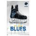NHL St. Louis Blues - Drip Skate 21 Wall Poster 22.375 x 34 Framed