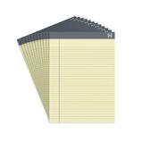 TRU RED Notepads 8.5 x 11.75 Narrow Ruled Canary 50 Sheets/Pad TR57368