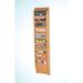 Pemberly Row 10 Pocket Magazine Wall Rack in Light Oak