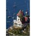 Great BIG Canvas | The Holly Hill House overlooking Avalon Harbor on Catalina Island California Art Print - 24x36