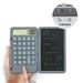 Calculator - Pocket Calculator with 6.5 Inch LCD Writing Tablet 12-Digit Basic Calculator with Erasable Writing Board