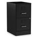 Soho Vertical File Cabinet 2 Drawers: File/File Letter Black 14 x 18 x 24.1