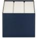 Smead Stadium File Letter - 8 1/2 x 11 Sheet Size - 7/8 Expansion - 12 Pocket(s) - 1/3 Tab Cut - Top Tab Location - Assorted Position Tab Position - 11 Divider(s) - Navy - 1.37 lb - Recycled - 1 Ea