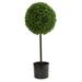 Nearly Natural 2.5 Boxwood Ball Artificial Topiary Tree UV Resistant (Indoor/Outdoor)
