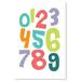Awkward Styles Numbers Kids Decals Unframed Colorful Art for Home Kids Gifts Numders Poster for Children Numbers Inspirational Wall Art Kids Numbers Poster Art Baby Nursery Printed Wall Decor