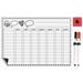 Inkdotpot MagneticWhiteboard Heart ChoreChart ForRefrigerator- Dry Erase Behavior Chart For Kids Responsibility ChartWith 2 Fine Tip Marker & Eraser