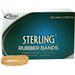 Alliance Rubber 24195 Sterling Rubber Bands - Size #19 Approx. 1700 Bands - 3 1/2 x 1/16 - Natural Crepe - 1 lb Box