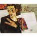 Self-portrait with Black Clay Vase and Spread fingers 1911 Poster Print by Egon Schiele (24 x 36)