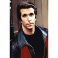 Henry Winkler in Happy Days 24x36 Poster as The Fonz with leather jacket and red scarf