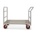 Raymond Products Heavy Duty Platform Truck with Swivel 8 in. Quiet Poly Casters 1 Push Handle and 1 End Handle