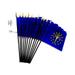 Box of 12 Indiana 4 x6 Miniature Desk & Table Flags; 12 American Made Small Mini Indiana State Flags in a Custom Made Cardboard Box Specifically Made for These Flags