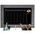 Los Angeles Rams 11 x 19 Monthly Chalkboard with Frame & Clothespins Sign