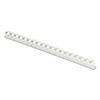 Plastic Comb Bindings 3/8 Diameter 55 Sheet Capacity White 100/Pack | Bundle of 2 Packs