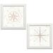 Gango Home Decor Shabby-Chic Wonderful World II & III by Laura Marshall (Ready to Hang); Two 12x12in White Framed Prints