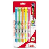 Pentel 24-7 Highlighter Chisel Tip Blue-Green-Orange-Pink-Yellow Ink 5-Set