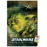 Star Wars: Saga - Blu Ray Prequels Wall Poster with Push Pins 22.375 x 34